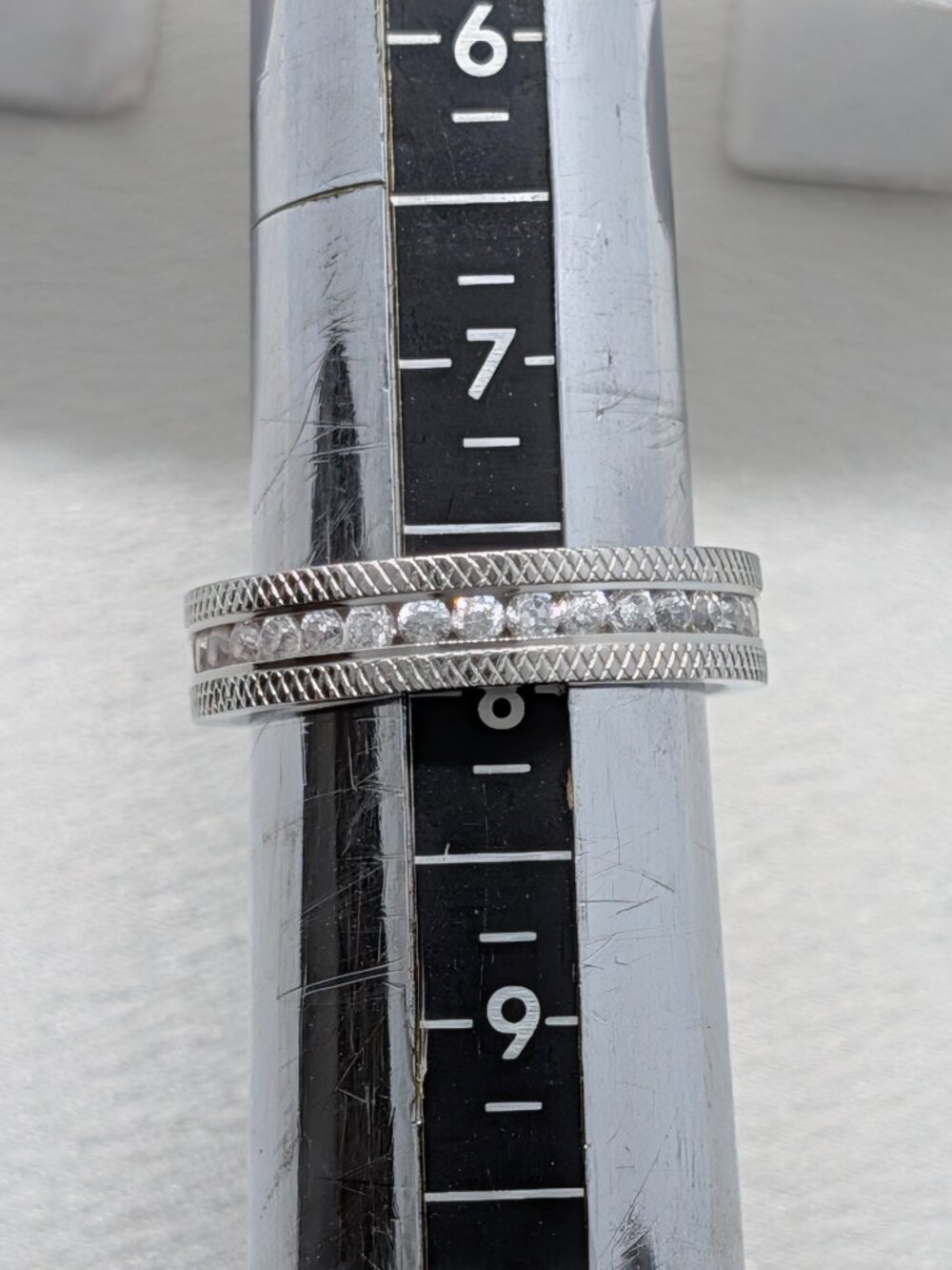 NEW Inox Stainless Steel eternity ring - Picture 2 of 9